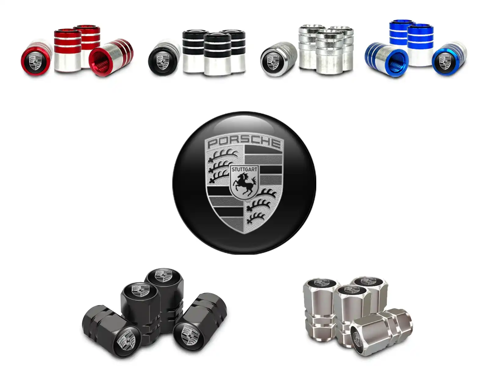 Porsche Couvercles De Valve Pour Camion Style Personnalisé
